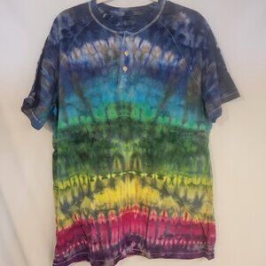 Tie Dye Henley XL Men's NWOT